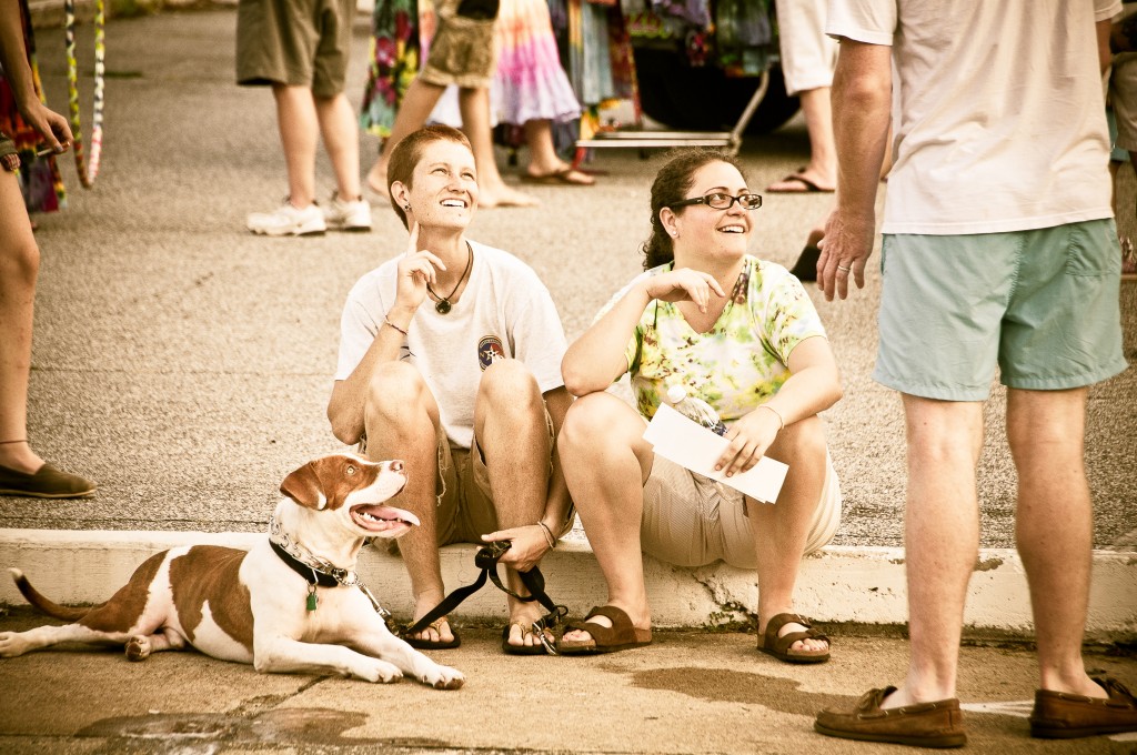 Greensboro Event Photography Walkerfest festival couple with dog