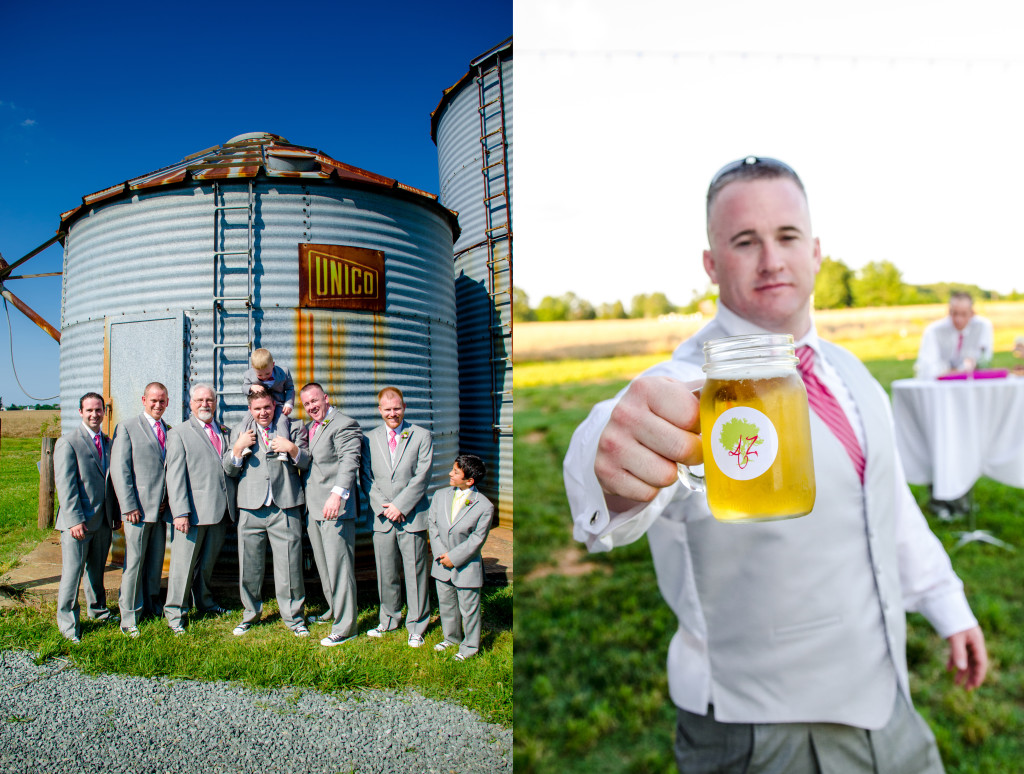 Groomsmen Wedding Photography at Starlight Meadow, Burlington North Carolina