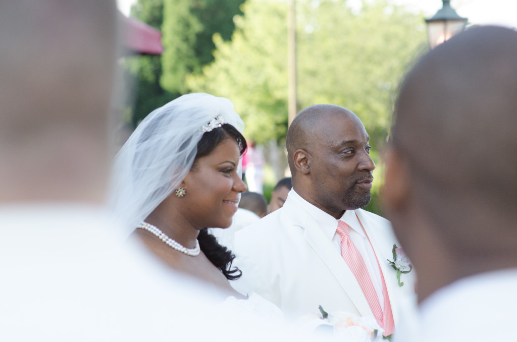 bride and her father during ceremony