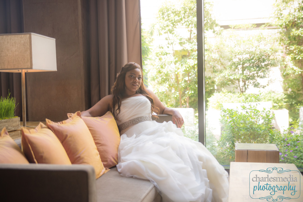 Candace Bridal Photography session at Greensboro's Proximity Hotel