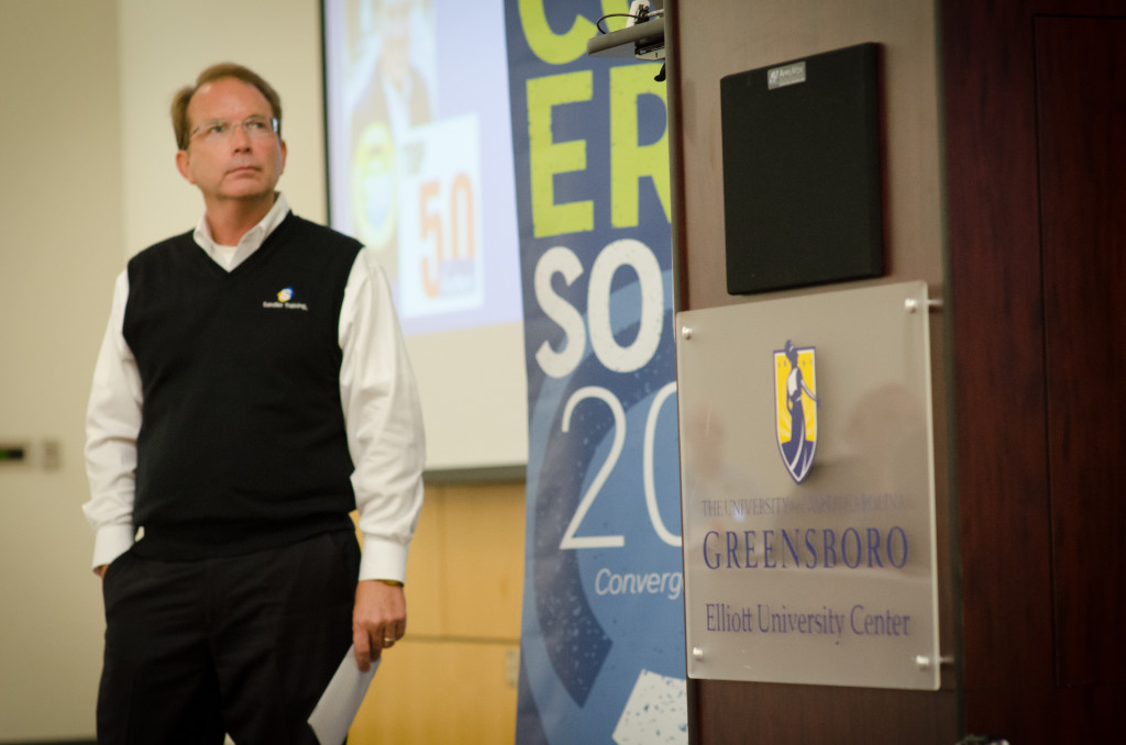 Kim Williams - Elliott University Center Podium - UNCG - ConvergeSouth 2013 Kim Williams - Elliott University Center Podium - UNCG - ConvergeSouth 2013
