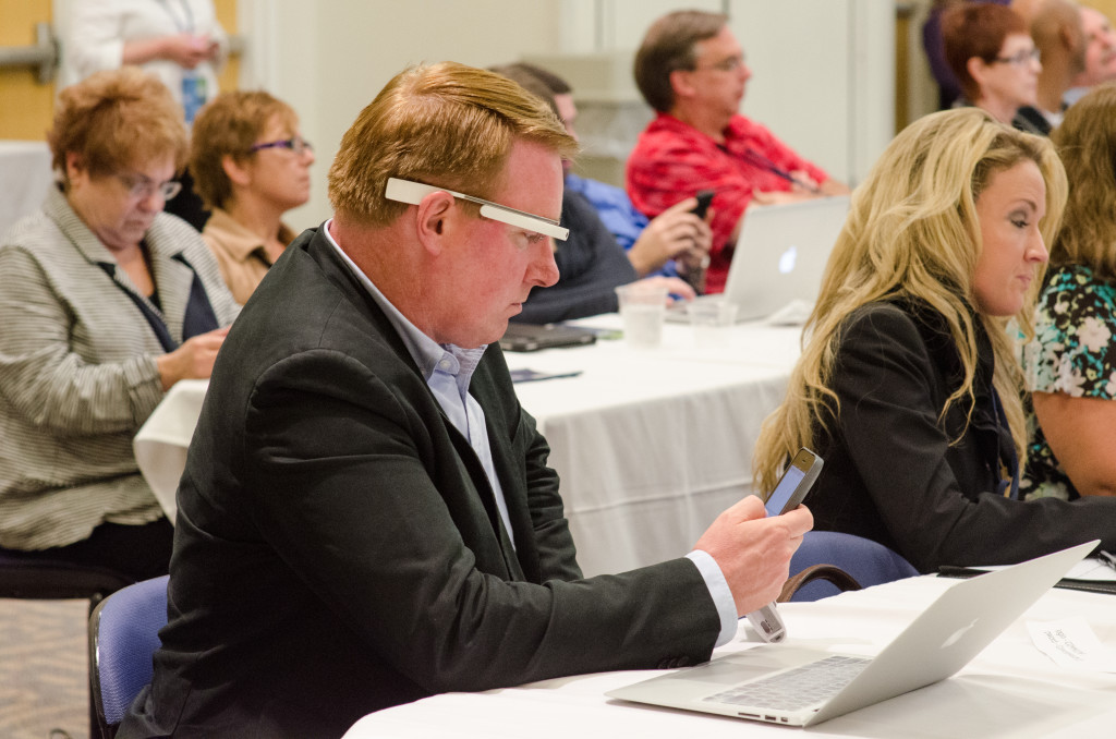 Grant Gilmore with Google Glass - ConvergeSouth 2013 Grant Gilmore with Google Glass - ConvergeSouth 2013