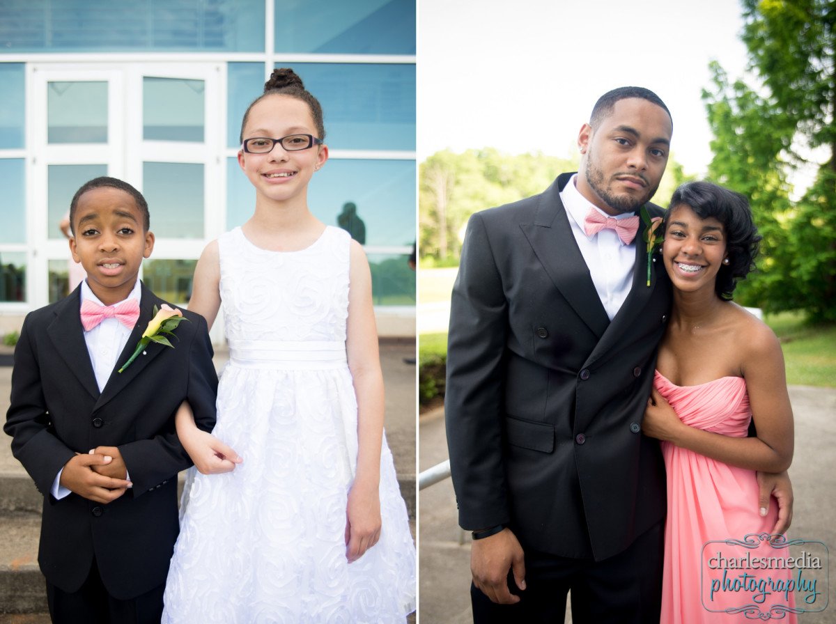 Spindale NC Wedding Photography, Teens after ceremony