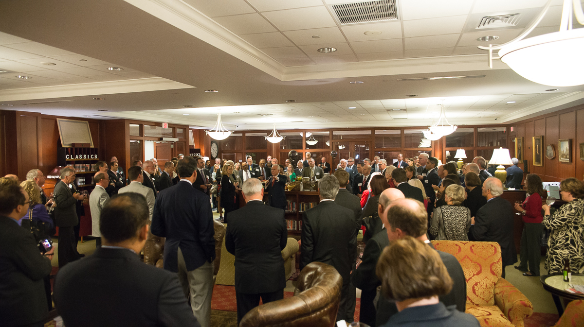 High Point University Nido Quebin addresses attendees at the Triad Business Journal's Most Influential People of the Triad 2015 event