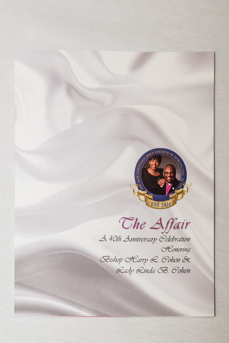 Program for the 40th Anniversary Celebration of Bishop Harry Cohen