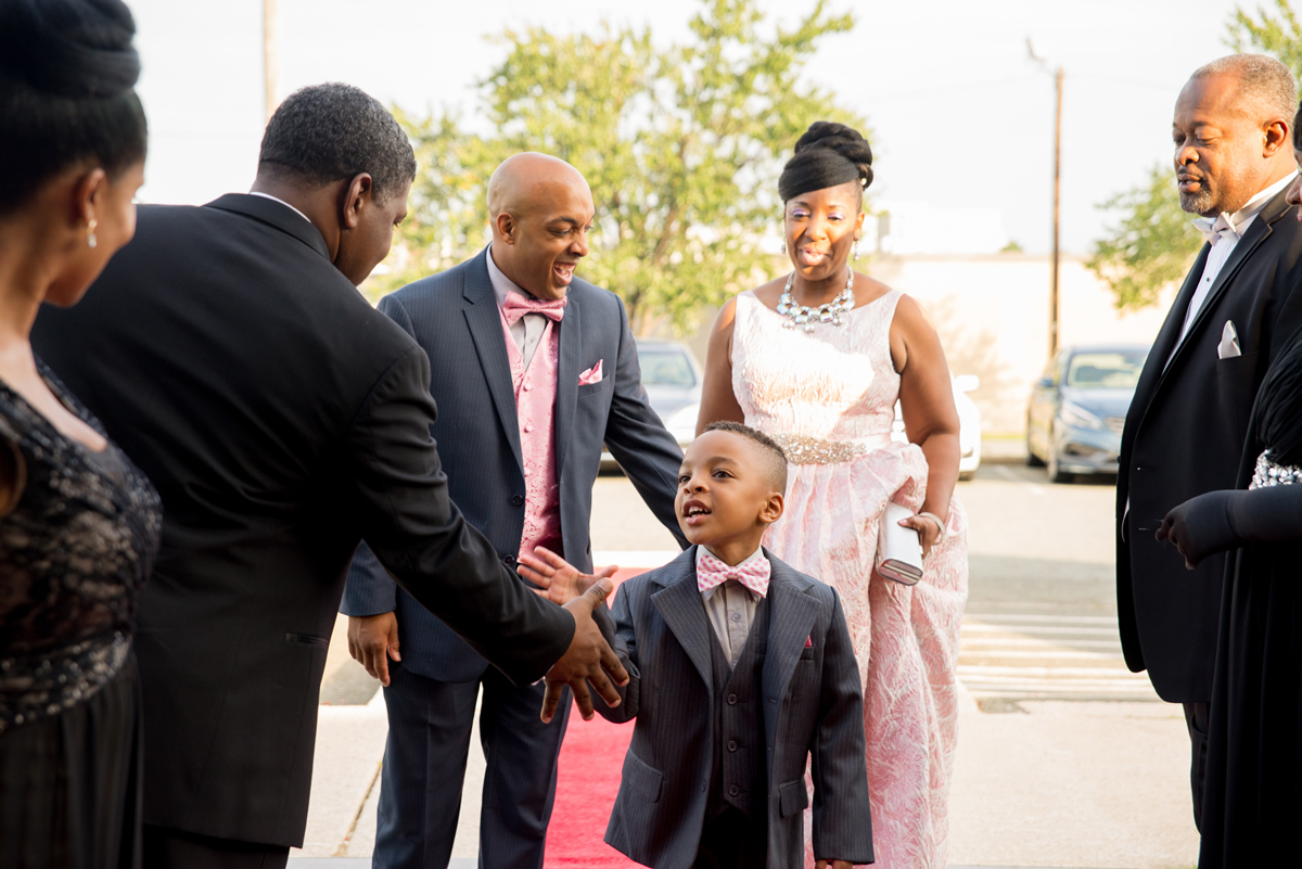 Guests arriving on the red carpet at Bishop Cohen's 40th Anniversary Event