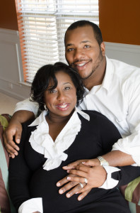 Charlotte North Carolina African American Maternity Photography Couple Portrait