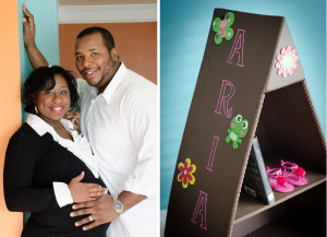Charlotte North Carolina African American Maternity Photography Couple Portrait