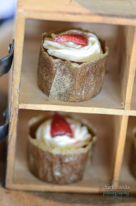 Piedmont Wedding Guide Luncheon, Lofts at Union Square, strawberry cupcake